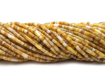 Goldlip Mother of Pearl Shell Heishi Beads (2 - 3 mm , 24 Inches Strand)