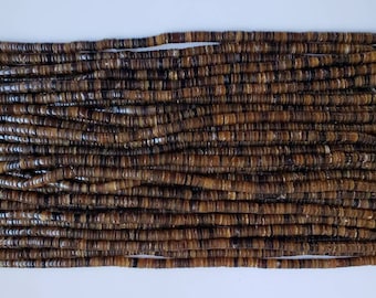 Brown Pen shell heishi beads 4-5 mm  24"