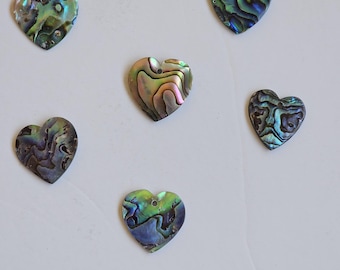 Abalone Shell Heart Pendant (25mm)