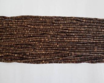 Brown Coco beads 4-5 mm 24"