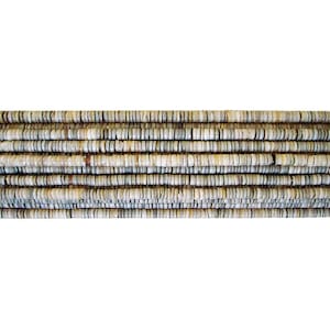 Grey Oyster Shell Heishi Beads (2- 3mm, 24 Inches Strand)