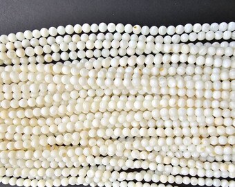 MOP trochus round beads 6-7 mm 16"