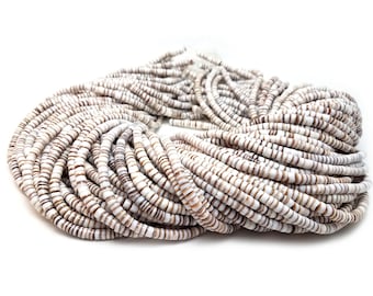 Conus Pigolinus Shell Heishi Beads (4 - 5 mm , 24 Inches Strand)