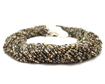 Black Lip Shell Heishi Beads (2 - 3 mm, 24 Inches Strand)