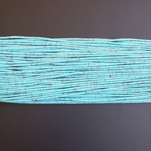 Synthetic Blue matrix beads 2-3 mm  24&quot;in lenght.