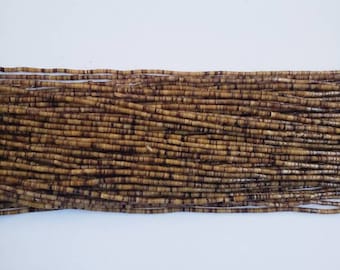 Pen Shell Shades of Brown Heishi Necklace Hand Cut Shell Heishi Heshe Long Necklace Summer 3 Sizes of Shell Beads Etsy Canada