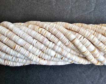 Fine Canarium shell beads heishi 2-3  mm 24"