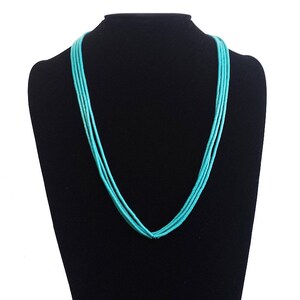 Southwest Multi Strand Turquoise Heishi Necklace