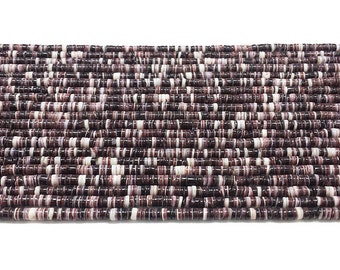 Heishi a forma di conchiglia di ostrica viola (diametro 6-7 mm, lunghezza - 16")