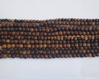 Robles wood beads (8- 10 mm) 16" in lenght