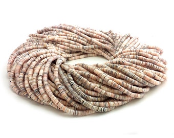 Exotica Mixed Luhuanus Shell Heishi Beads (4 - 5 mm , 24 Inches Strand)