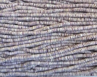 Periwinkle "Cebu Beauty" Shell Heishi Beads (6-7mm, 16 Inches Strand).