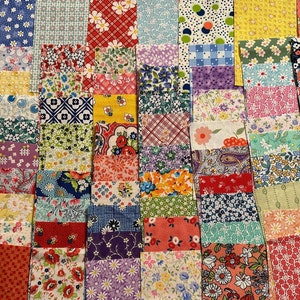 80  5"x5" Fabric cotton squares    in   1930-40's reproduction  #B-80