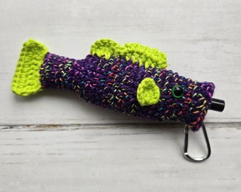 Penjamin / Pennifer Crocheted Puff Puff Pass Bass Vape Cart Holder!  Discreet! Mary Jane Cannabis 420