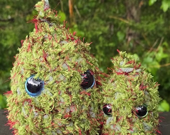 Crochet Nug Buddies: Fire OG & Lil’ Blaze - Fuzzy Stoner Plushie Duo