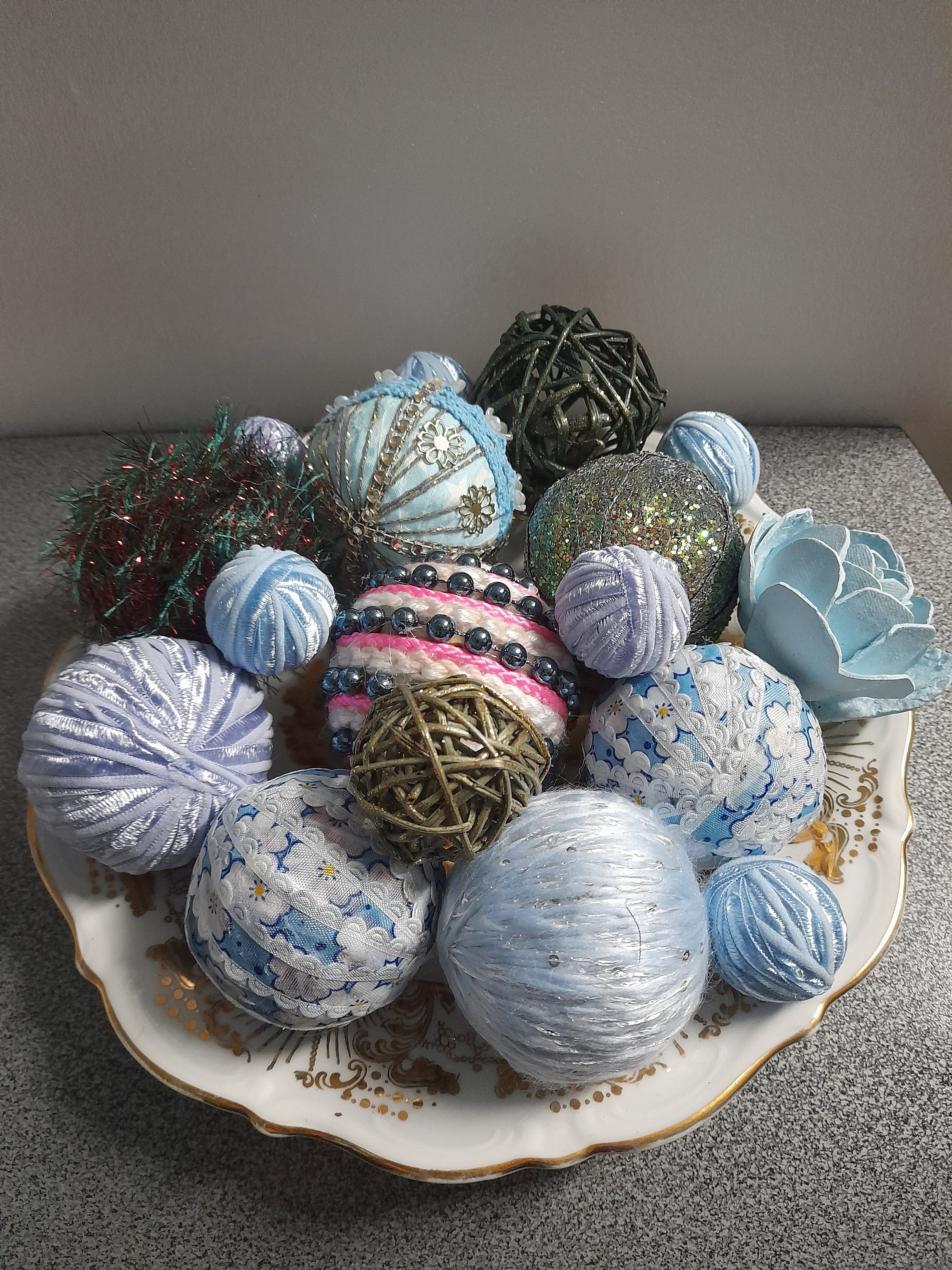 Decorative Balls for Bowls, Table Centerpiece, Natural Home Decor ...