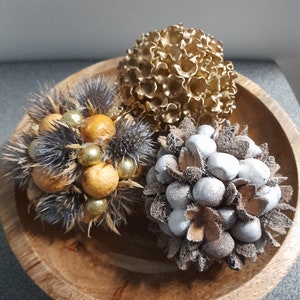 3 grand balls,  Decorative balls for bowls, table centerpiece, natural home decor,  modern  decor, decorative balls  filler vase , basket