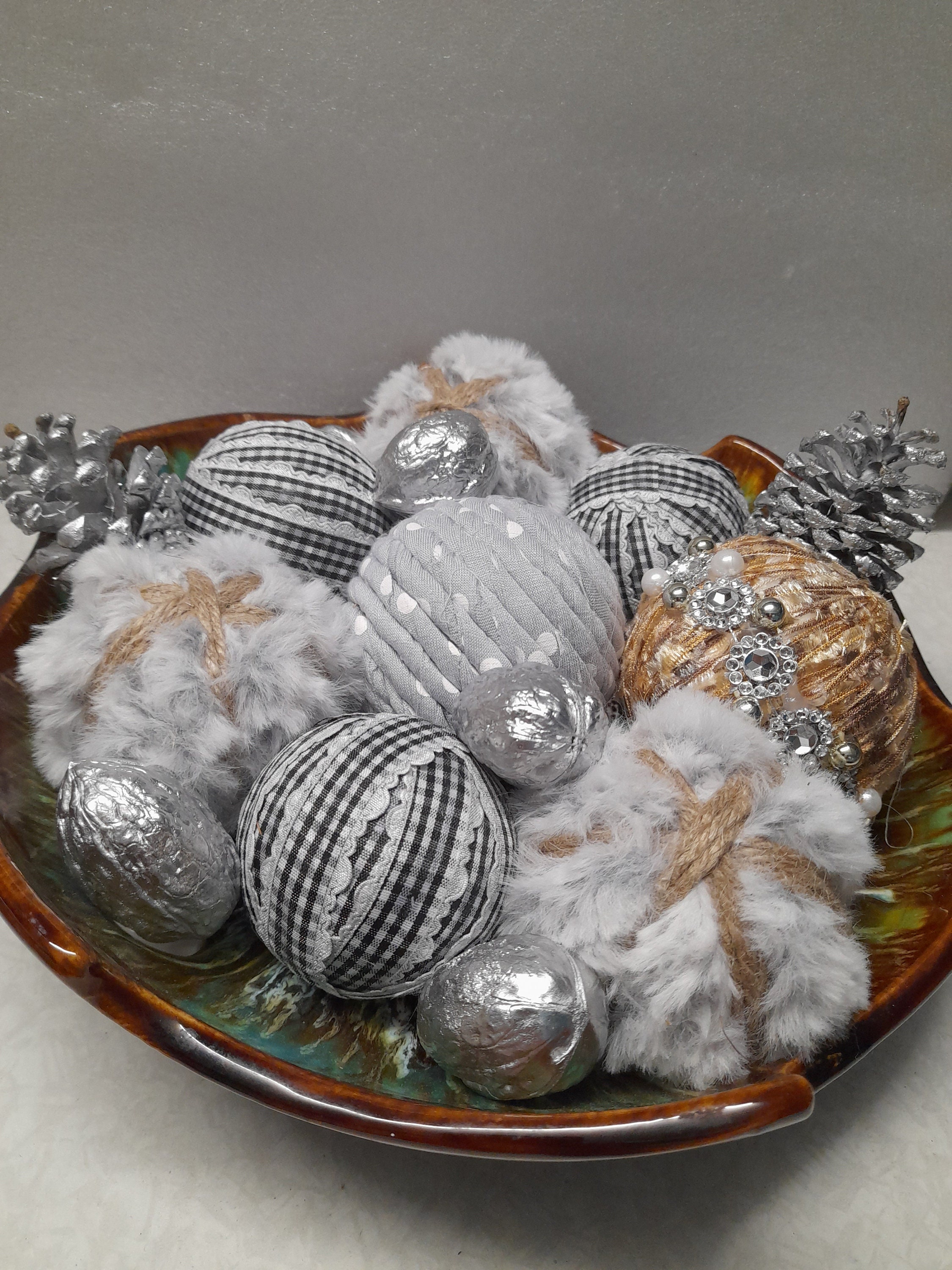 Decorative Balls for Bowls, Table Centerpiece, Natural Home Decor, Bowl ...