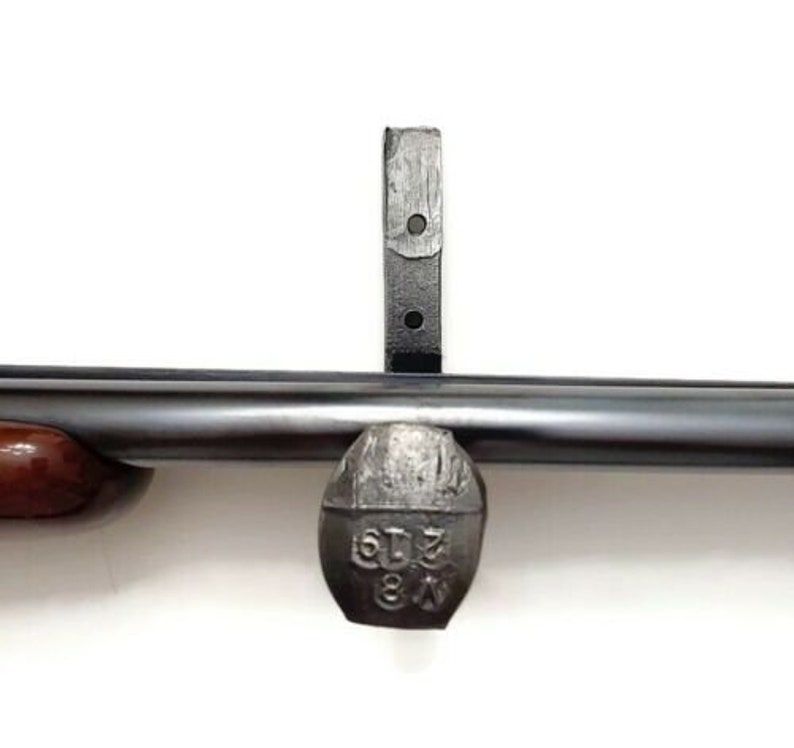 Gun Rack Hangers Hooks Wall Mount Double Barrel Shotgun Hunting Western