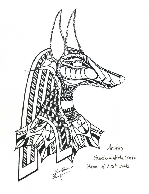Anubis Wachter Der Skala Schutzpatron Der Verlorenen Seelen Etsy