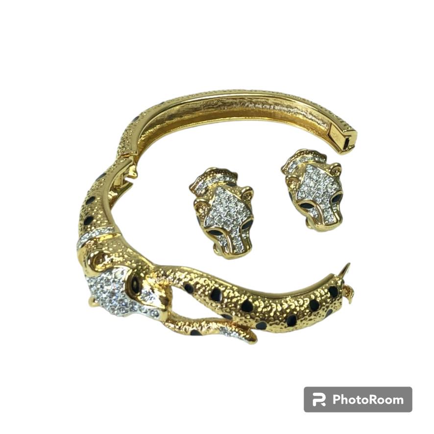 A&S アトウッド＆ソーヤー レオパード バングル ブレスレット ヒョウ