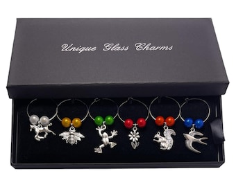 Countryside Design Wine Glass Charms