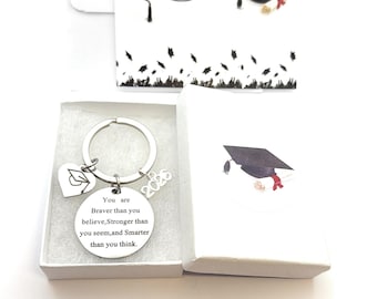 Graduation 2026 Message Keyring and Gift Card - 5 Gift Options
