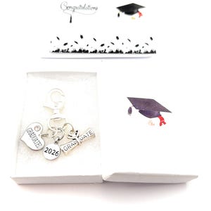 Graduated 2026 Keyring with Graduation Gift Card - 5 Gift Options