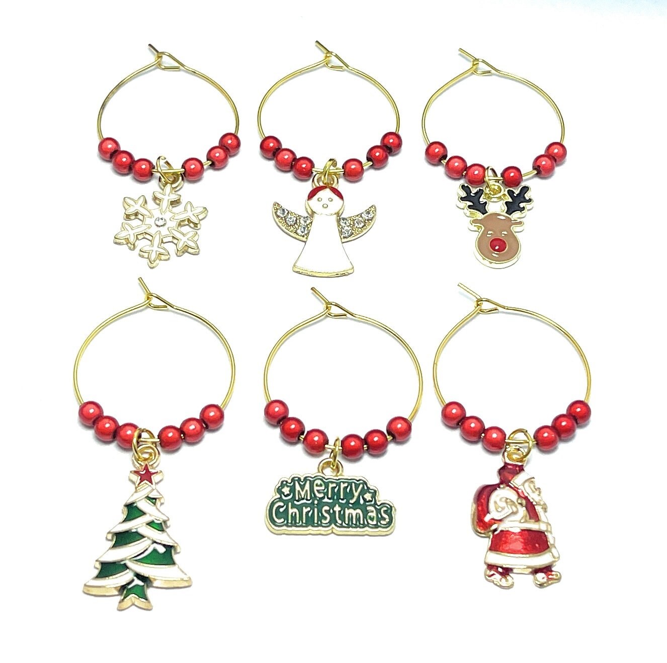New York Design Wine Glass Charms With Gift Box - View #5