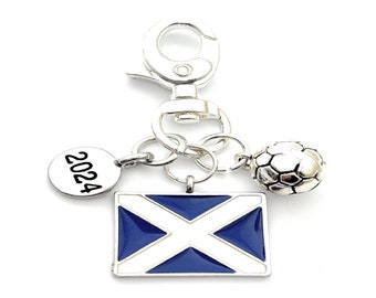 Scotland 2024 Football Keyring with 4 Gift Options