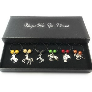 Libbys Market Place Around The World 2 Wine Glass Charms | Desertcart - View #4