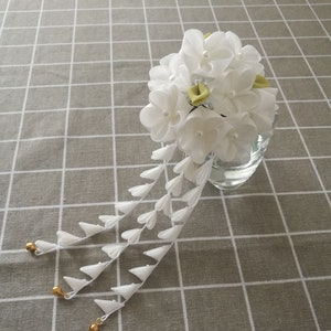 Handmade Japanese Traditional Tsumami Kanzashi Hair Clip Pin