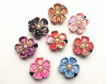 Kanzashi Hair Clip Etsy