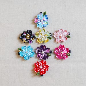 Handmade Japanese Traditional Tsumami Kanzashi Hair Clip Pin