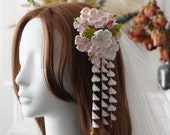 Handmade Japanese Traditional Tsumami Kanzashi Hair Clip Pin