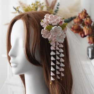 Amazon.co.jp: Hair Ornament, Yukata, Dahlia, Hair Accessory