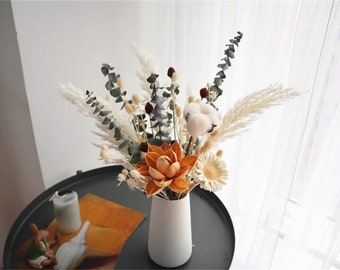 Pampas Grass bouquet,Dried flower bouquet,vase filler,dried flowers,natural flower decor,Flower Arrangement,Small Centerpiece