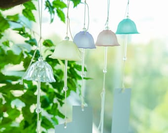 翠工房 蓄光ガラス風鈴 日本製 手吹き 大島翡翠 蓄光風鈴 - Etsy 日本