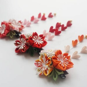Forcine Per Capelli Kimono Yukata – Fiori Tradizionali Tsumami, Accessori Cosplay Per Donne - 2