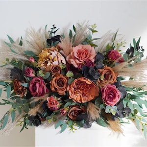 Pampas Flower Table flowers Arrangement, Blush flowers,Boho Wedding Decor, Wedding Backdrop, Swag For Arch, Rustic Wedding Decor