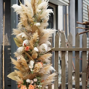 Pampas Hochzeit Torbogen Blume, Hochzeit Backdrop, Blumenbogen Arrangement, Hochzeit Bogen Blumen