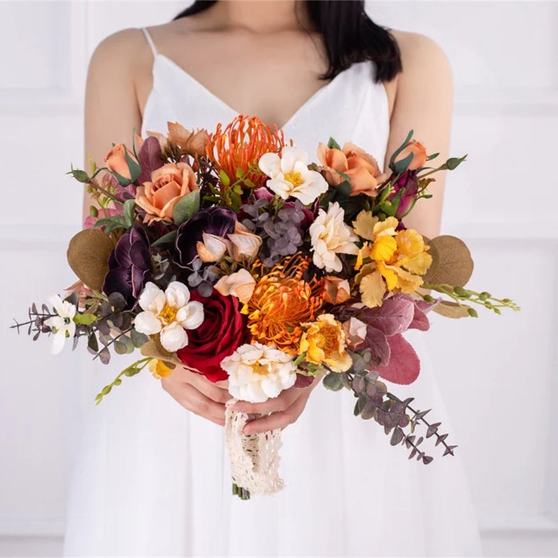 Daisy Wedding Bouquet Etsy