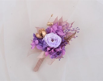 Preserved flower leaf Natural boutonniere,Wedding boutonniere,groomsmen buttonhole,Holiday Wedding,floral brooch,groom guest