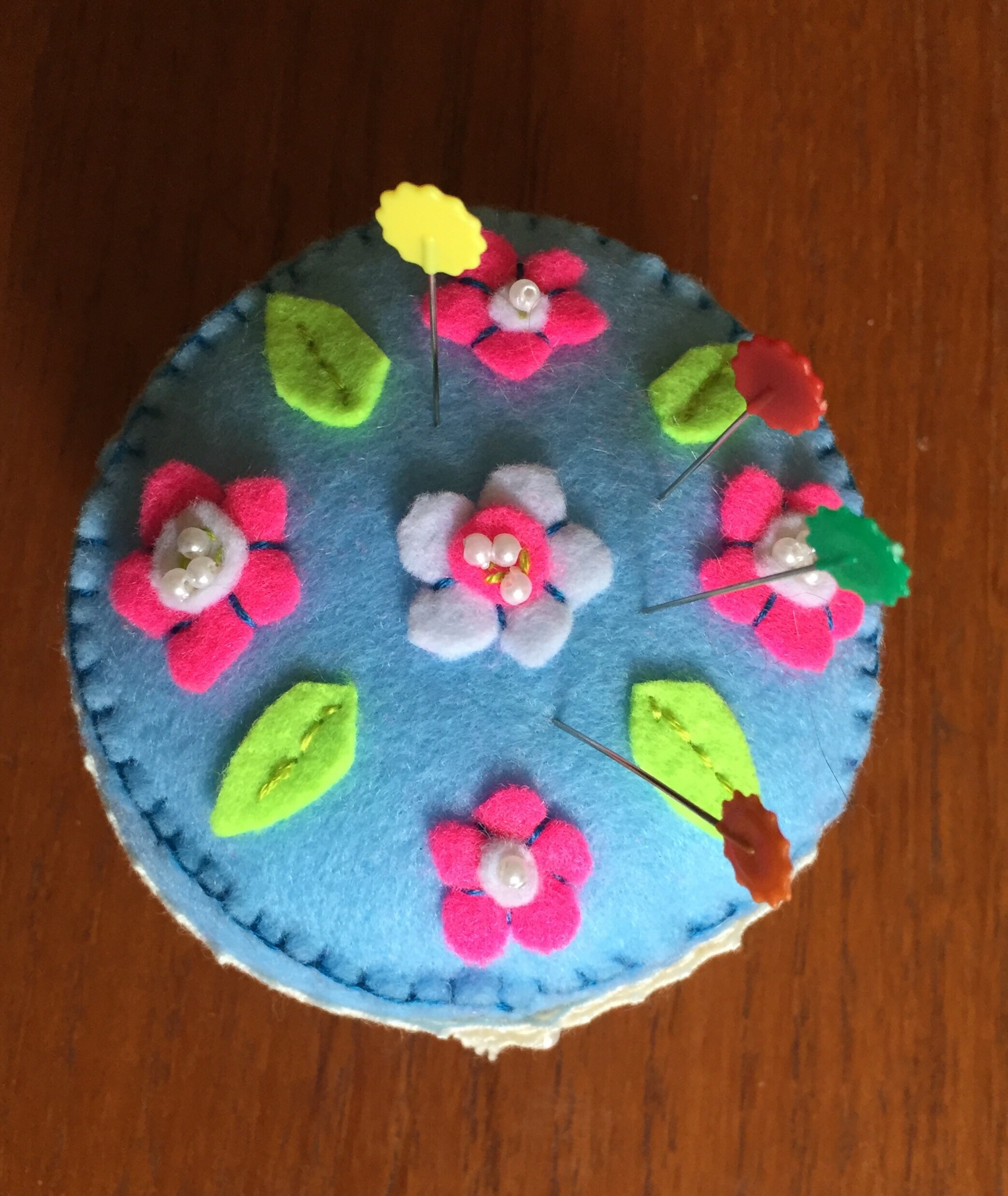 Cute Floral pin cushion Etsy