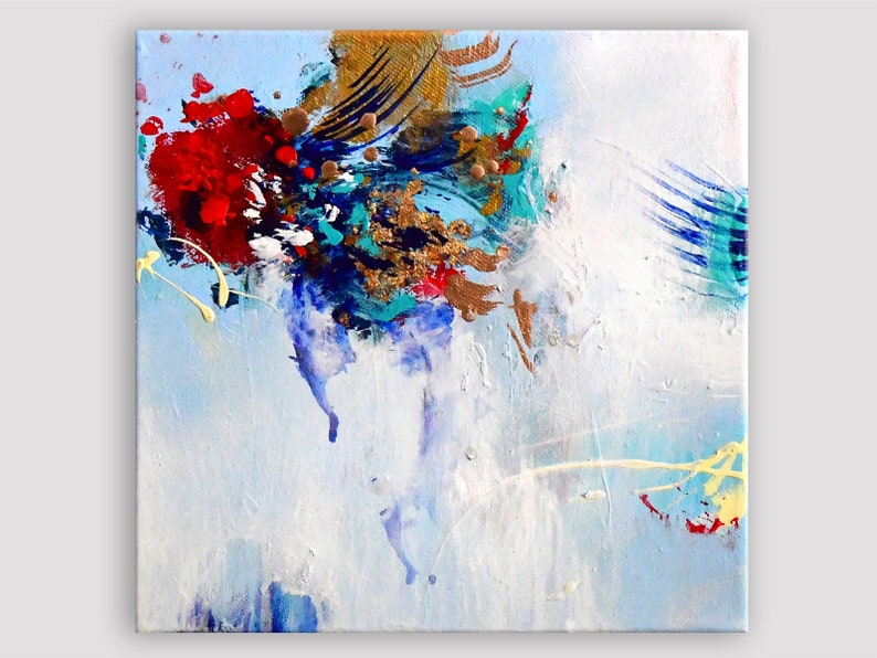 Original Small Abstract Painting on Canvas Etsy