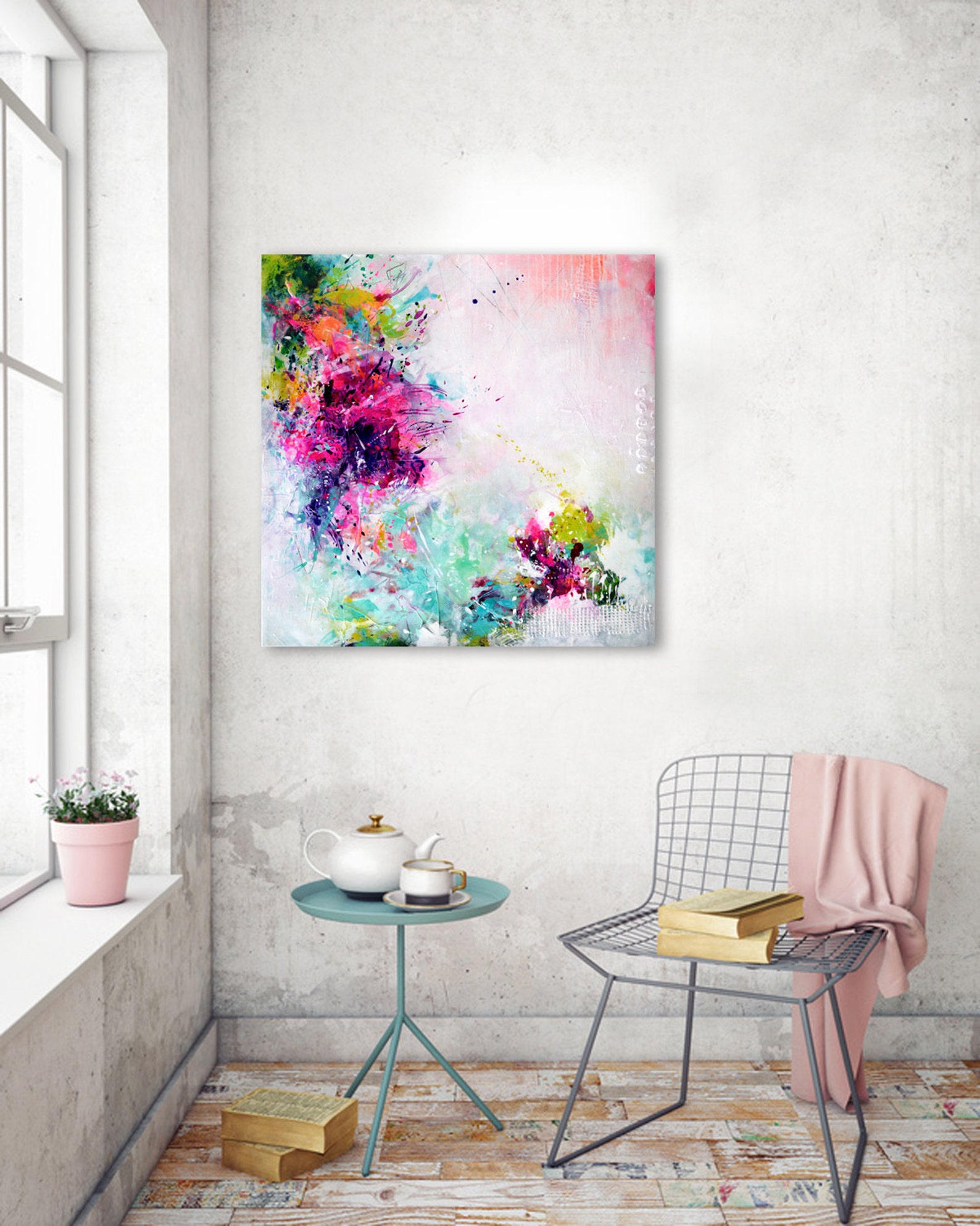 Original fine art abstract large painting abstract art Etsy