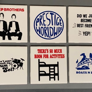 Custom 6 pc Coaster Set - Step Brothers