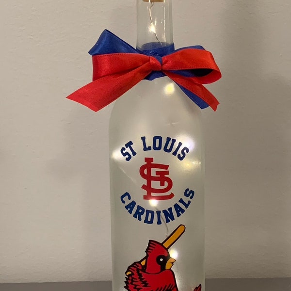 St. Louis Cardinals Wine Bottle Light