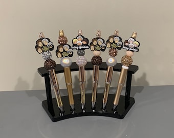 Stay Golden beaded pens