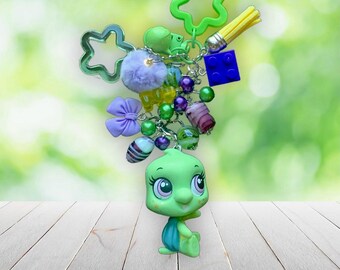 LPS Turtle Beaded Purse/Bag Charm